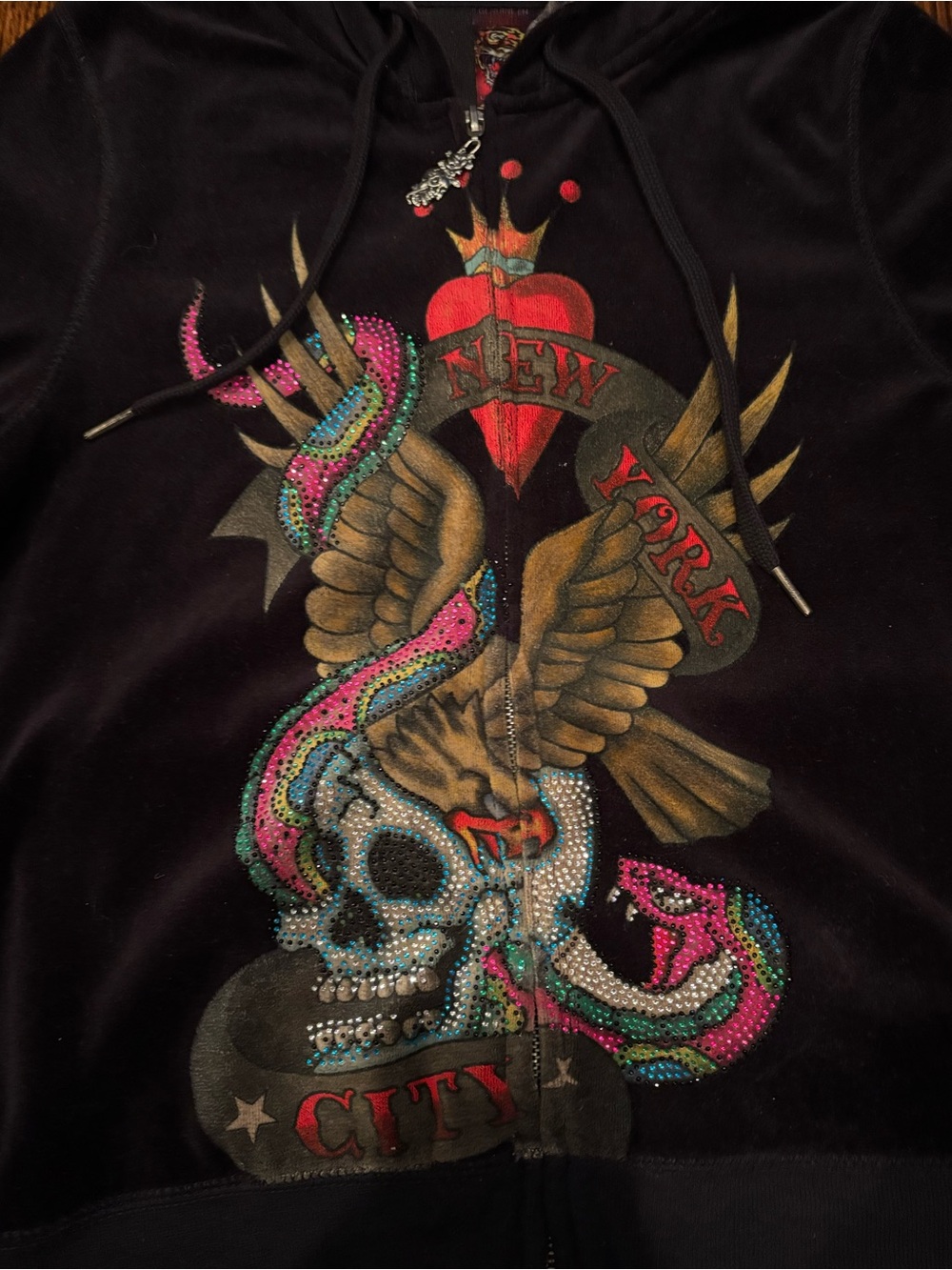 Original Y2K Ed Hardy Zip Up View 2